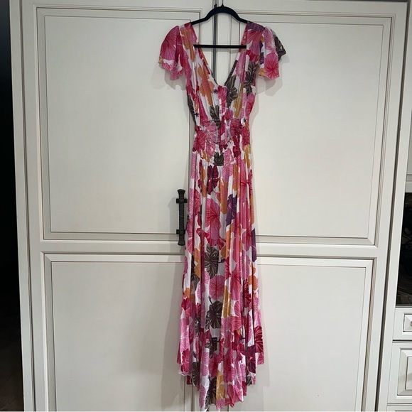 TIARE HAWAII New Moon Maxi Backless Dress Waimea Coral (D11) - Picture 4 of 9